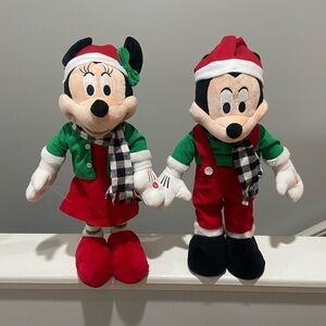 Disney Gemmy Mickey and Minnie Mouse Christmas Holiday Edition Greeter Musical